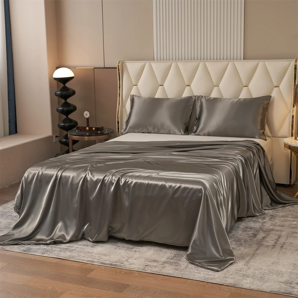 Satin Bettwäsche – 3-teiliges Luxus-Set