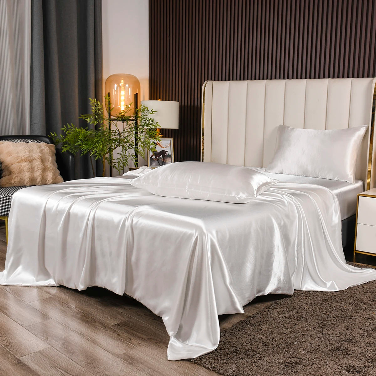 Satin Bettwäsche – 3-teiliges Luxus-Set