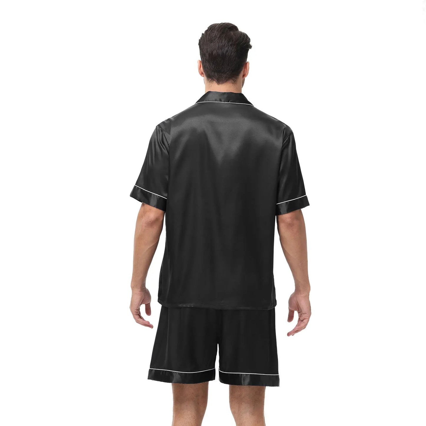 Satin Herren-Pyjama – Eleganz trifft KomfortGönn dir den Luxus, den du verdienst