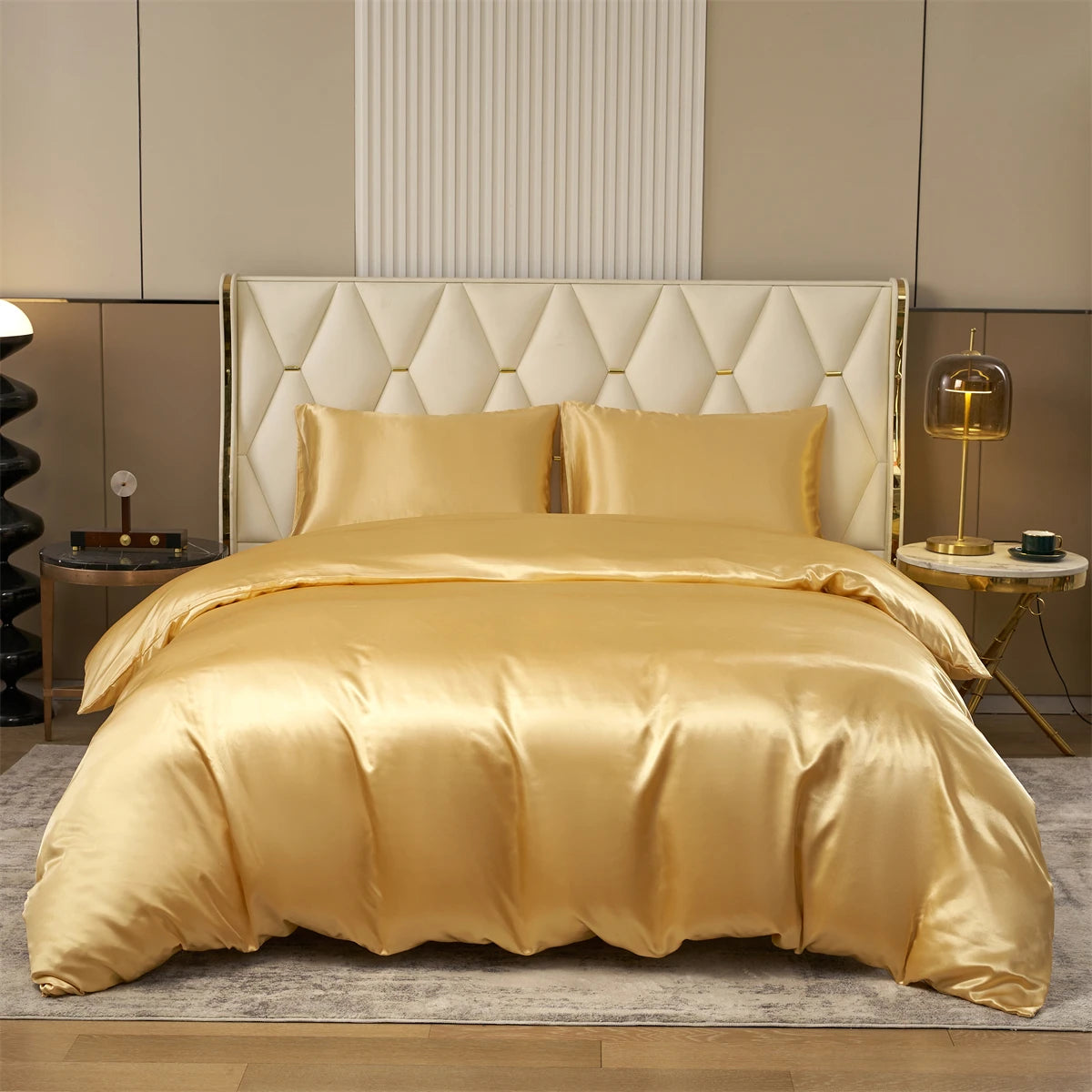 Satin Bettwäsche – 3-teiliges Luxus-Set