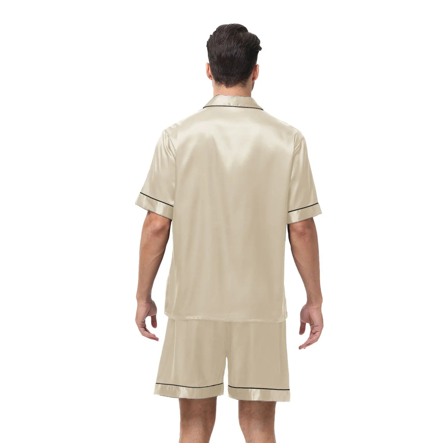 Satin Herren-Pyjama – Eleganz trifft KomfortGönn dir den Luxus, den du verdienst