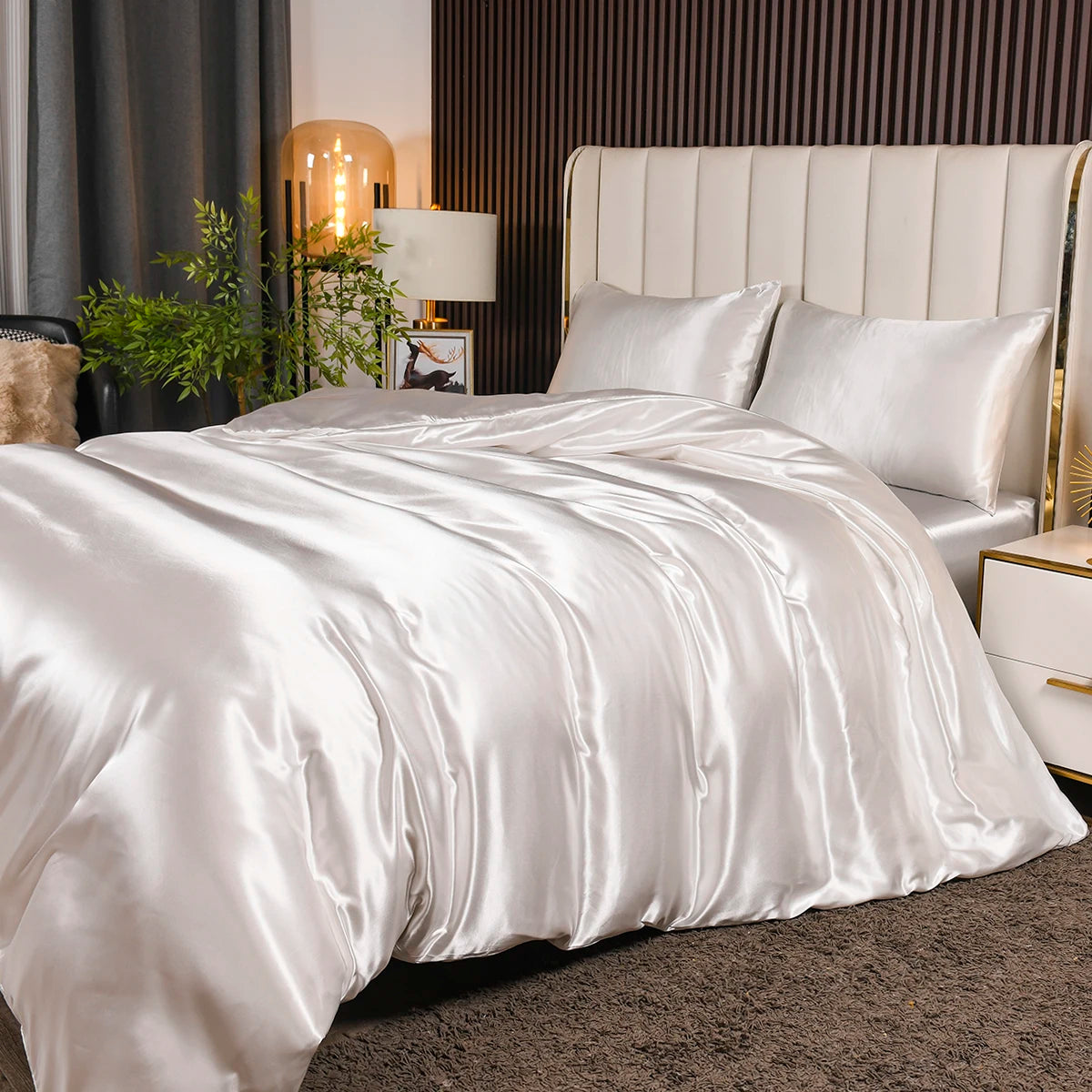 Satin Bettwäsche – 3-teiliges Luxus-Set