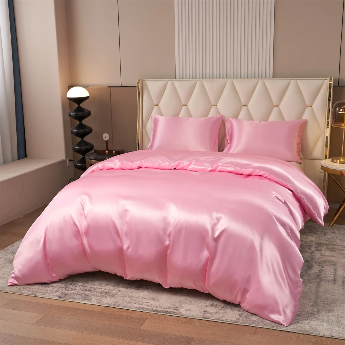 Satin Bettwäsche – 3-teiliges Luxus-Set