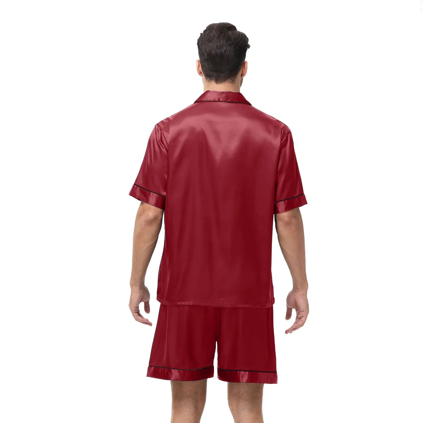 Satin Herren-Pyjama – Eleganz trifft KomfortGönn dir den Luxus, den du verdienst