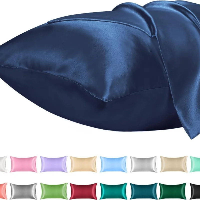 Satin Kissenbezug Classic 40x80 & 80x80 cm in 5 Farben