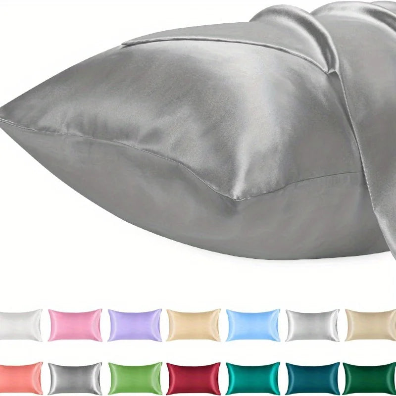 Satin Kissenbezug Classic 40x80 & 80x80 cm in 5 Farben