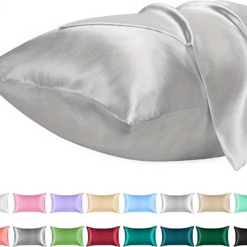 Satin Kissenbezug Classic 40x80 & 80x80 cm in 5 Farben