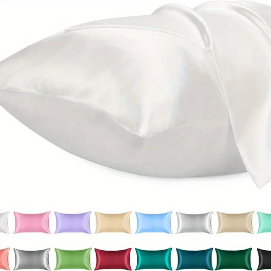 Satin Kissenbezug Classic 40x80 & 80x80 cm in 5 Farben