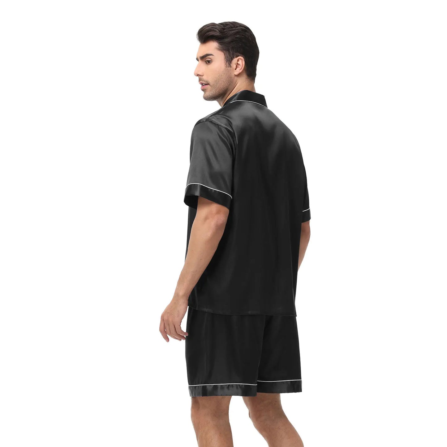 Satin Herren-Pyjama – Eleganz trifft KomfortGönn dir den Luxus, den du verdienst