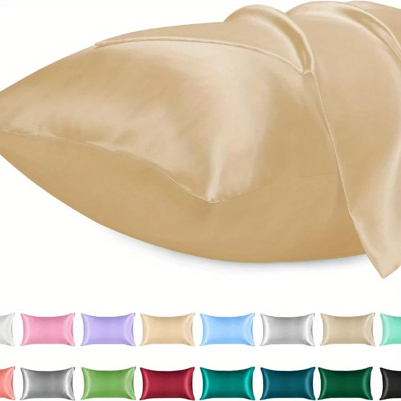 Satin Kissenbezug Classic 40x80 & 80x80 cm in 5 Farben